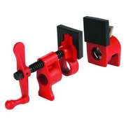 Bessey Pipe Clamp, Width 4 1/2 in, Throat Depth 1 3/4 in, Cast Iron Handle PC34-2