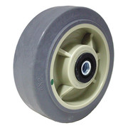 Zoro Select Caster Wheel, 4" Wheel Dia., Beige Wheel P-RP-040X020/050R-AM