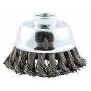 Zoro Select Cup Brush, Knotted, 2-3/4" dia., Arbor Hole 66252839109