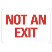 Lyle Aluminum Exit & Entrance Sign, 10x14in LCU1-0008-GA_14x10