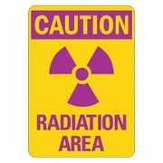Lyle Radiation Sign, 14 in H, 10 in W, Plastic, Vertical Rectangle, LCU1-0010-NP_10x14 LCU1-0010-NP_10x14