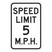 Lyle Speed Limit, Speed Control & Radar Speed Traffic Sign, 18 in H, 12 in W, Aluminum, T1-6254-HI_12x18 T1-6254-HI_12x18