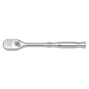 Sk Professional Tools 1/2" Drive 90 Geared Teeth Pear Head Style Hand Ratchet, 10" L, Chrome Finish 80220G