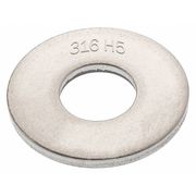 Ampg Flat Washer, Fits Bolt Size 1/4" , 334 Stainless Steel Plain Finish WAS40714