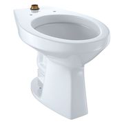 Toto Toilet Bowl, 1.0/1.28/1.6 gpf, Flushometer, Wall Mount, Elongated, Cotton CT705ULN#01