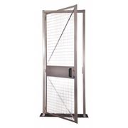 Folding Guard Hinged Door, Steel, 3-53/64 ft. W Overall QF-H48-MR