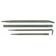 Mayhew Pry Bar Set, Pieces 4, Steel, 24-7/8 In. L 76284