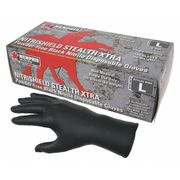 Mcr Safety Disposable Industrial/Food Grade Gloves, Nitrile, Powder Free Black, XL, 100 PK 6062XL