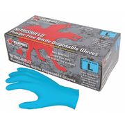 Mcr Safety Disposable Industrial/Food Grade Gloves, Nitrile, Powder Free Blue, 100 PK 6015XL