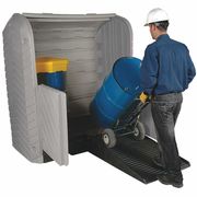 Ultratech Rolltop Drum Spill Containment System, 66 gal Spill Capacity, 2 Drum, Polyethylene 9675