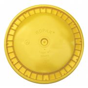 Zoro Select Plastic Pail Lid, Yellow, Snap, 1-3/16 in H ROP2100CVR-SN-Y