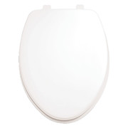 American Standard Toilet Seat, With Cover, Molded Wood, Elongated, White 5311012.020