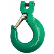 Campbell Chain & Fittings 3/8" Quik-Alloy® PL Sling Hook w/Latch, Grade 100, Painted Green 5746695PL
