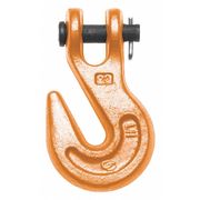 Campbell Chain & Fittings 3/8" Alloy Clevis Grab Hook, Forged Alloy, Painted Orange 4503515