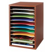 Safco Vertical Desktop Organizer, Cherry, 15 lb. 9419CY