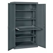 Sandusky Lee Storage Cabinet, 66"H x 36"W x 24"D, Steel Charcoal ET52362466-02LL