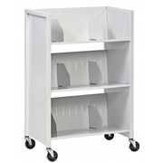 Buddy Products File Cart, Nonlocking, Steel, Silver 5428-32