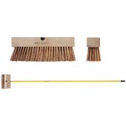 Ampco Safety Tools 2 1/2 in x 12 in Sweep Face Push Broom Head, Stiff, Synthetic, Brown PB-10