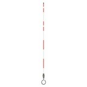 Zoro Select Hydrant Marker, 7 ft., Fiberglss, White/Red 2673-00006