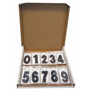 Hardline Products Number Kit, Black, 3 in. Overall H, PK100 3SCBP10