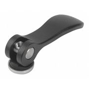 Kipp Cam Lever Size: 1 D=1/4-20, A=70, 4, B=21, 5, Aluminum Black Powder-Coated, Comp: Steel K0005.15011A2