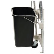 Metro 3 gal Trash Can, Black, Plastic MYWB1