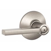 Schlage Satin Nickel Privacy Lever Lockset, Latitude F40 LAT 619