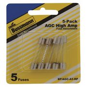 Eaton Bussmann Glass Fuse Kit, AGC Series, 5 Fuses Included 10 A to 30 A, 250V AC, 32V AC BP/AGC-A5-RP