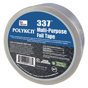 Polyken Foil Tape, Rubber Adhesive, 72mm W, Silver 337