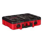 Milwaukee Tool PACKOUT Tool Case With Customizable Insert, Polymer, Black/Red, 20-1/2 in W x 15 in D x 6 in H 48-22-8450