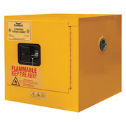 Condor Hinged Door Flammables Safety Cabinet, Yellow 491M60