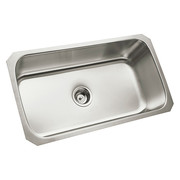 Sterling Mount Sink, 1 Holes, Silver, Rectangular 11600-NA