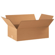 Zoro Select Corrugated Boxes, 22" x 14" x 8", Kraft, 20/Bundle 493T48