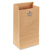 Duro Bag Grocery Bag, Brn, 9-3/4" L, 5" W, PK400 71004