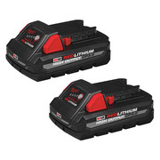 Milwaukee Tool M18 REDLITHIUM CP3.0 Battery, 3.0Ah, Compact, 18V, Li-Ion, Batteries (2-Pack) 48-11-1837