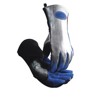 Caiman MIG/Stick Welding Gloves, Cowhide Palm, L, PR 1524