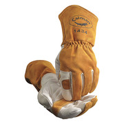 Caiman MIG/Stick Welding Gloves, Cowhide Palm, L, PR 1434-5