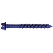 Tapcon Tapcon Masonry Screw, 1/4" Dia., Hex, 1-1/4" L, Steel Blue Climaseal, 100 PK 3153407