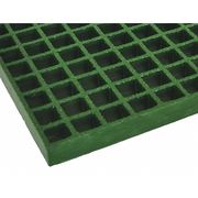 Fibergrate Molded Grating, 96 in Span, Grit-Top Surface, Corvex Resin, Green 878920