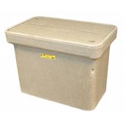 Quazite Underground Enclosure Assembly, Electric Cover, 18 in H, 25 in L, 15 1/2 in W, 8,000 lb Load Rating PG1324Z80417