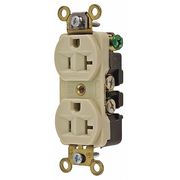 Hubbell 20A Duplex Receptacle 125VAC 5-20R IV HBL5352I