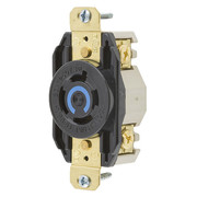 Hubbell 20A Twist-Lock Receptacle 3P 4W 250VAC L15-20R BK HBL2420