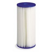 Pentair/Pentek Pleated Filter Cartridge, 10 gpm, 50 Micron, 4-1/2" O.D., 9 3/4 in H 155053-75