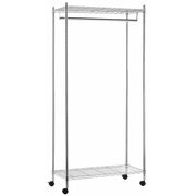 Honey-Can-Do Adjustable Height Garment Rack, 36 in W x 18 in D x 73 in H GAR-01120