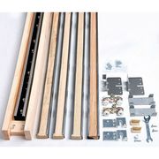 John Sterling Pocket Door Hardware Set, Mill, 72"L x 1-5/16"W R-PKF-150