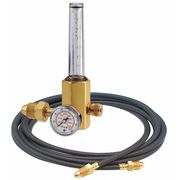 Miller Electric Flowmeter Regulator, Single Stage, CGA-580, 50 psi, Use With: Argon, Carbon Dioxide, Helium H2051B-580H