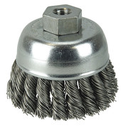 Weiler Crimped Wire Cup Wire Brush, 2-3/4" 96272