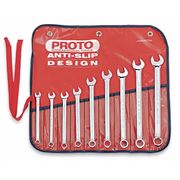 Proto Combination Wrench Set, Metric, 9 pcs. J1200HM-T500