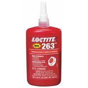 Loctite Primerless Threadlocker, LOCTITE 263, Red, High Strength, Liquid, 250 mL Bottle 1330335