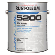 Rust-Oleum Interior/Exterior Paint, High Gloss, Water Base, White, 1 gal 5292402